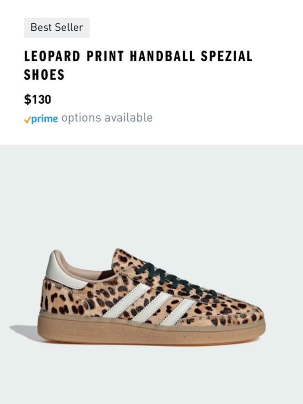 Adidas Speziale - Leopard Print